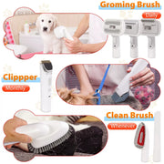 6-In-1 Pet Grooming Vacuum Kit: Dog Grooming Clippers & Pet Hair Remover with 2.5L Capacity and Low-Noise Design