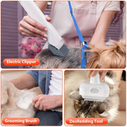 6-In-1 Pet Grooming Vacuum Kit: Dog Grooming Clippers & Pet Hair Remover with 2.5L Capacity and Low-Noise Design