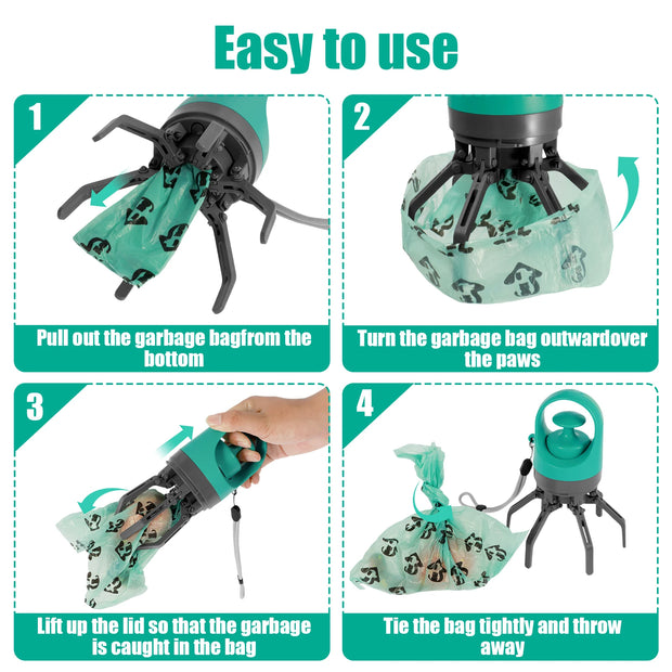 Pet Waste Cleaner with Built-In Bag Dispenser - Sentipet