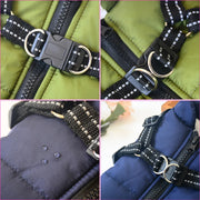 Winter Pet Jacket Vest with Integrated Harness - Sentipet